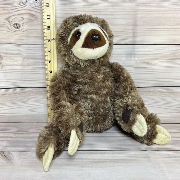Aurora 14" Sloth Plush - Destination Nation - Super Soft Cute Hands Attach Brown - Picture 10 of 15